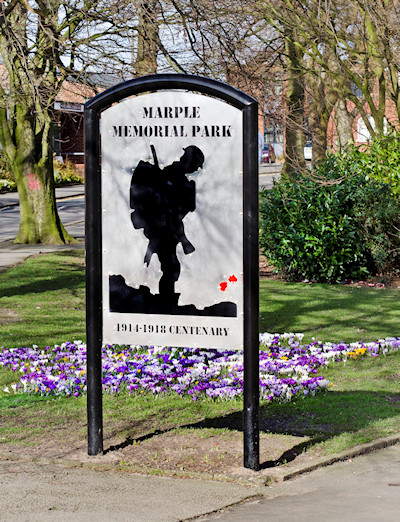 WWI Silhouette in Marple Memorial Park