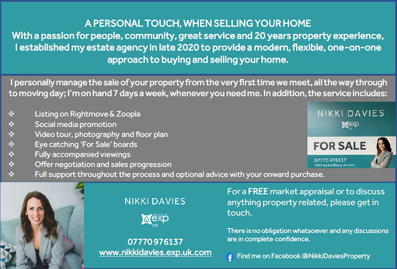 Nikki Davies local estate agent powered by eXp UK