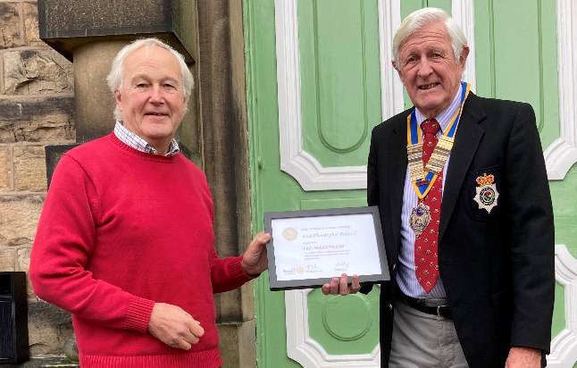 Noel Pollard has been awarded a Paul Harris Fellowship for his length of service and work within Rotary.