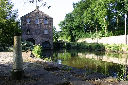 The post for the crane seen in the image of Bridge 17