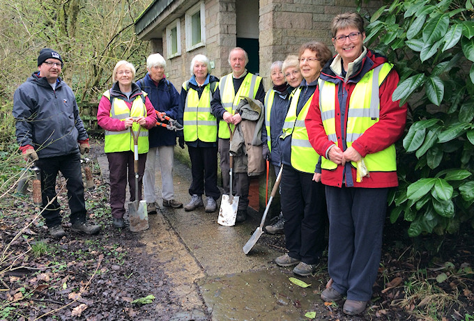 Volunteers after their triumphant campaign to save the Park toilets