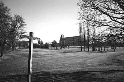 Goyt Mill viewed across the golf course