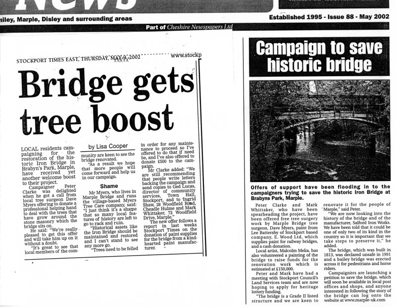 Community News and Stockport Times articles May 2002
