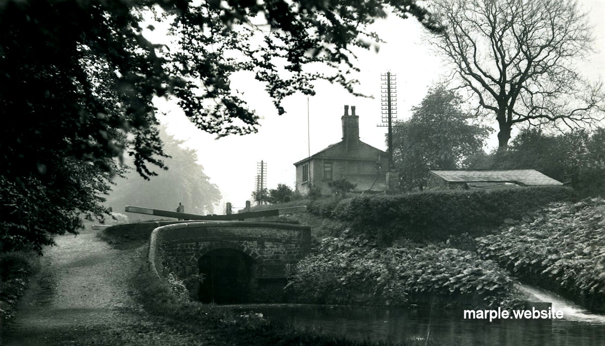 Glen Cottage at Lock 6, the only picture seen of it from this side.