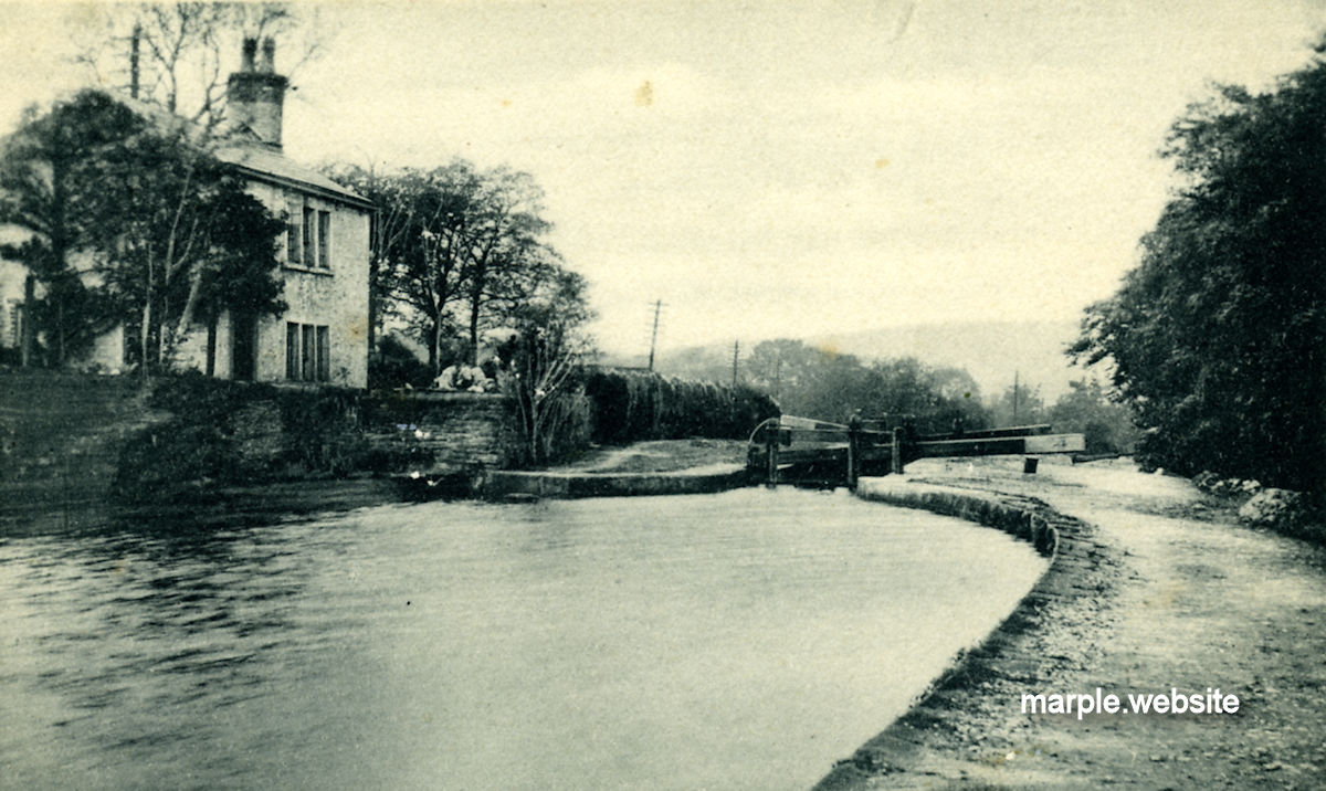 Glen Cottage at Lock 6, demolished in the 1960s.