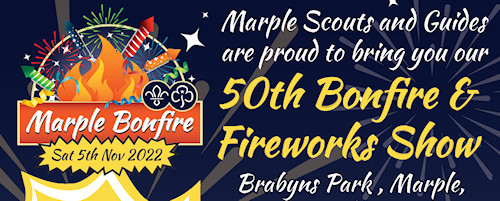 50th Bonfire & Fireworks Show: Saturday 5th November 2022 in Brabyns Park