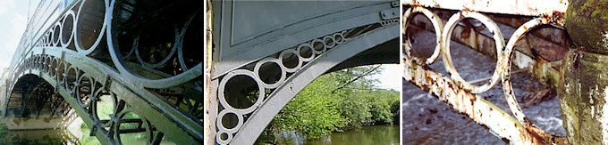 Tickford Bridge (1810), Cound Arbour Bridge (1797), Brabyns Bridge (1813)