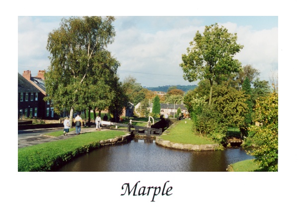 Postcard of Lock 15, Lockside