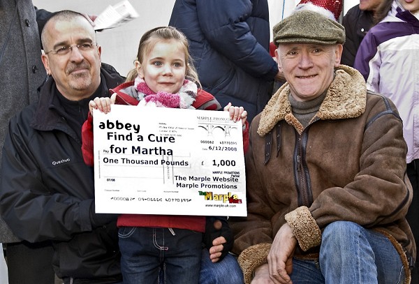 Mark, Martha and Peter pictured by Arthur Procter during the 2008 Christmas Cracker event on Saturday 6 December.