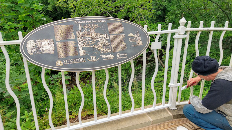 Iron Bridge Plaque Relocation