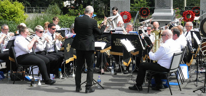 The Marple Band in Marple Memorial Park