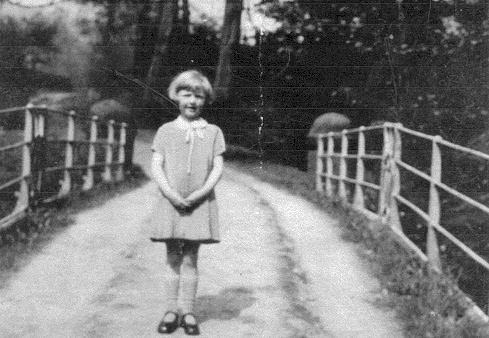 Mary Bowden on the Iron Bridge