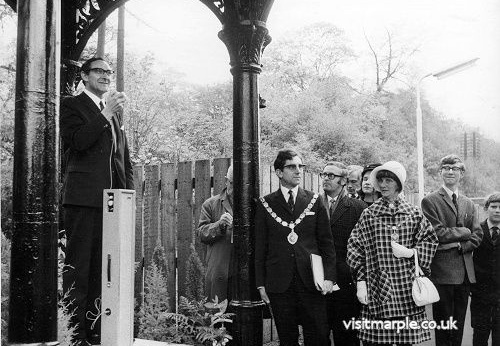 Reopening of Marple Station 1970