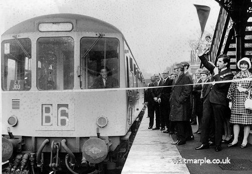 Reopening of Marple Station 1970
